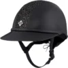 2022 Charles Owen SP8 Plus Leather Look Helmet SP8PLUS2022 - Black / Sparkle Colour Black/Sparkle