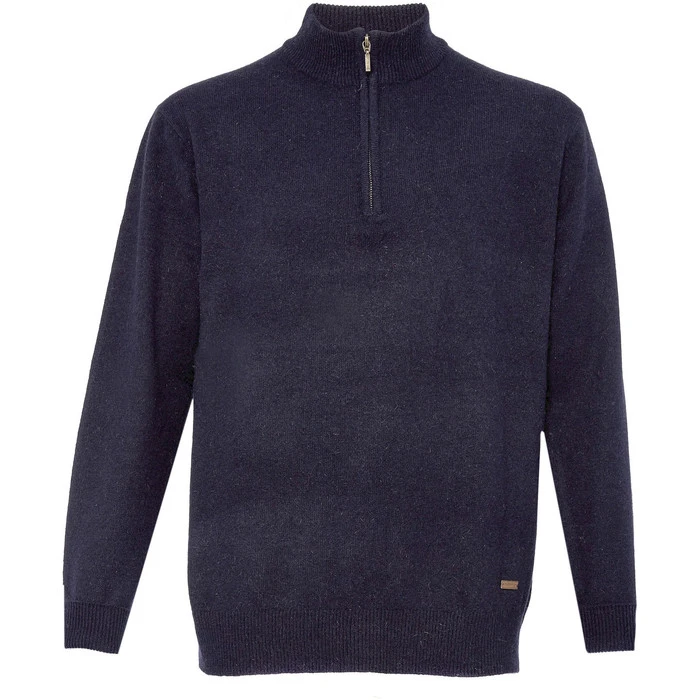 Dubarry Mens Mullen Half Zip Crew Sweater Navy 1 Dubarry Mens Mullen Half Zip Crew Sweater Navy
