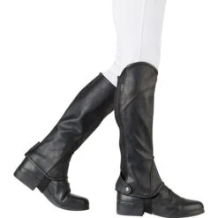 Dublin Stretch Fit Half Chaps Black