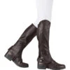Dublin Childrens Stretch Fit Half Chaps Brown