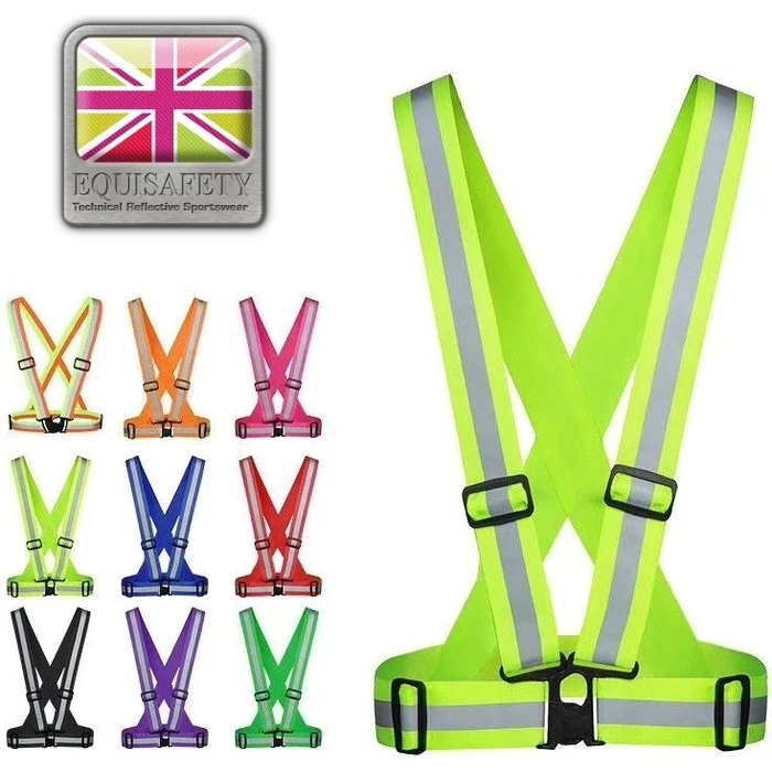 2021 Equisafety Elastic Adjustable High Vis Body Harness HARN-HV - Yellow / Orange Colour Yellow/Orange 1 2021 Equisafety Elastic Adjustable High Vis Body Harness HARN-HV - Yellow / Orange Colour Yellow/Orange