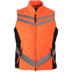 Equisafety Unisex Quilted Gilet - Orange GIL0