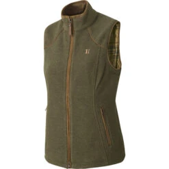 2022 Harkila Womens Sandhem Fleece Waistcoat 120109830 - Willow Green Melange