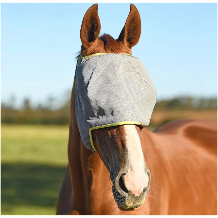 Equilibrium Field Relief Midi Fly Mask Without Ears Grey Colour Grey/yellow 1 Equilibrium Field Relief Midi Fly Mask Without Ears Grey Colour Grey/yellow