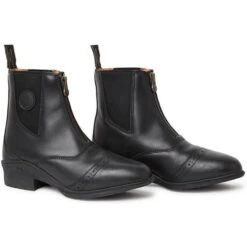 Mountain Horse Womens Aurora Front Zip Paddock Boots Black