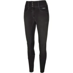 Pikeur Womens Candela Grip Jeans Breeches - Black Colour Black