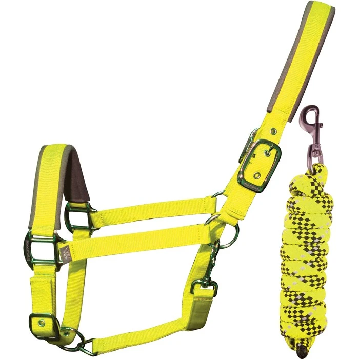 Woof Wear Head Collar & Lead Rope WS0020 - Yellow 1 Woof Wear Head Collar & Lead Rope WS0020 - Yellow