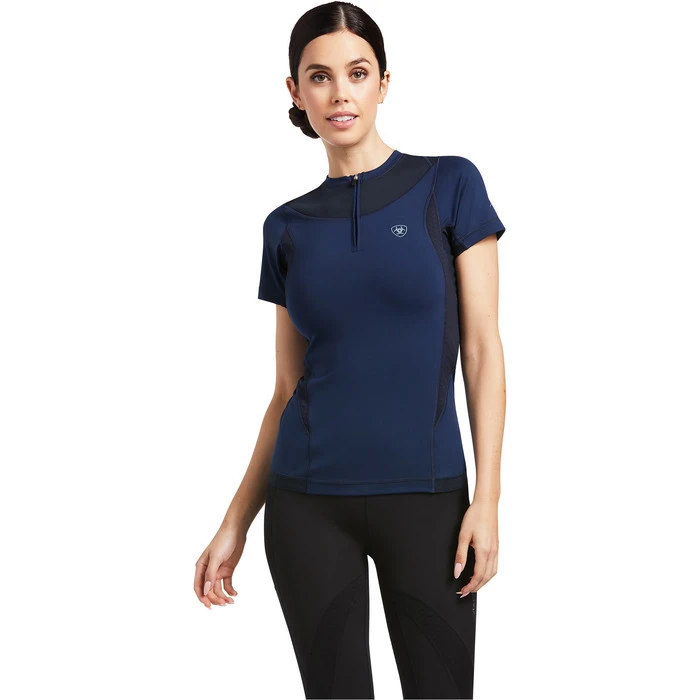 2022 Ariat Womens Ascent Crew Short Sleeve Baselayer 10039199 - Navy 1 2022 Ariat Womens Ascent Crew Short Sleeve Baselayer 10039199 - Navy