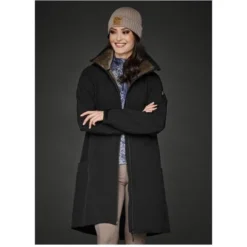 Mountain Horse Womens Stella Softshell Parka Jacket 33250 - Black Colour Black -Ariat Shop STELLA20SOFTSHELL20PARKA20BLACK20FRONT.700x700