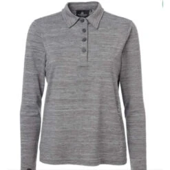 2021 Mountain Horse Womens Tyra Long Sleeve Shirt 44780 - Grey Melange