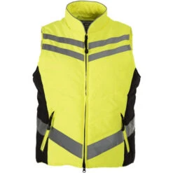 2022 Equisafety Child Reflective Quilted Gilet CHQUILTG - Yellow