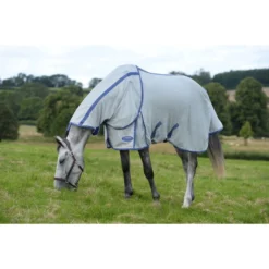 WeatherBeeta ComFiTec Airflow II Detach-A-Neck Rug - Grey / Blue -Ariat Shop WeatherBeeta20ComFiTec20Airflow20II20Detach A Neck201002927020Grey20Blue side2.700x700