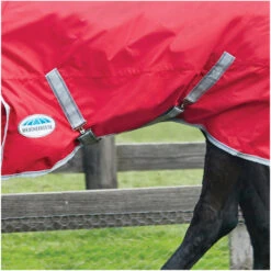 2022 Weatherbeeta Comfitec Classic Lite Combo Neck Turnout Rug - Red / Silver Colour Red/Silver -Ariat Shop Weatherbeeta Comfitec Classic Combo Neck Lite Red 3.700x700
