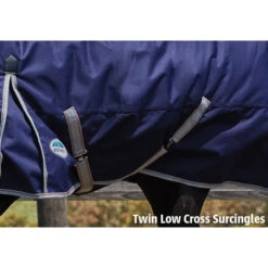 2022 Weatherbeeta Comfitec Essential Heavy Combo Neck Turnout Rug - Navy / Silver -Ariat Shop Weatherbeeta Comfitec Essential Combo Neck Heavy Navy Silver 3.700x700 1