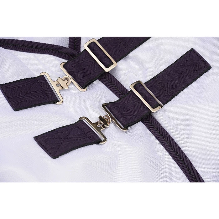 Weatherbeeta Comfitec Essential Mesh Combo Neck Fly Rug White / Purple 4 Weatherbeeta Comfitec Essential Mesh Combo Neck Fly Rug White / Purple - Image 4