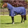 2022 Weatherbeeta Comfitec Essential Lite Plus Detach-A-Neck Turnout Rug - Navy / Silver