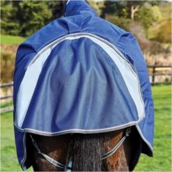 Weatherbeeta Comfitec Premier Medium Detach-A-Neck Rug - Blue / Grey -Ariat Shop Weatherbeeta20Comfitec20Premier20Free20Ii20Detach A Neck20Medium20Dark20Blue20Grey20White20 20Back.700x700