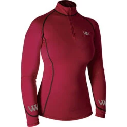 Woof Wear Womens Performance Riding Shirt - Shiraz Colour Shiraz