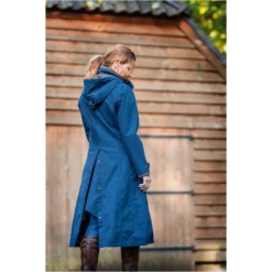 2022 Baleno Womens Kensington Coat 772B - Navy Colour Navy -Ariat Shop baleno womens kensington coat navy back.700x700