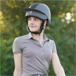 2022 Charles Owen Esme MS1 Pro Helmet & Headband ESMEMS1P - Grey / Rose Gold Silk -Ariat Shop co esme ms1 pro gry03.700x700