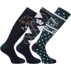 2022 HV Polo Womens Prancer Socks 3-pack 205493454 - Navy