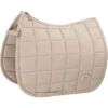 2023 Eskadron Platinum Big Square Faux Leather Saddle Cloth 212539565030 - Tan Taupe Colour Tan Taupe