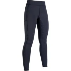 2022 HKM Womens Flow Reflective Tights 13619 - Black