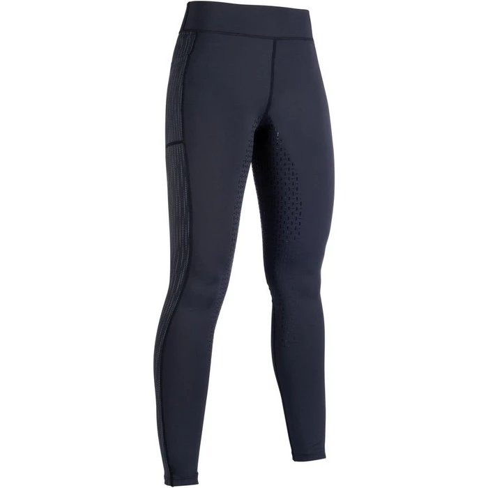 2022 HKM Womens Flow Reflective Tights 13619 - Black 1 2022 HKM Womens Flow Reflective Tights 13619 - Black