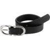 2022 Pikeur Synthetic Leather Belt 182300 388 290 - Black / Belt Buckle Silver
