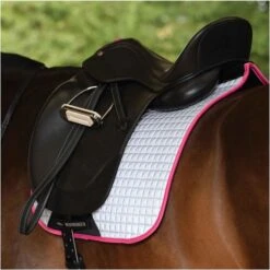 Weatherbeeta Reflective Prime Dressage Saddle Pad Silver / Pink 1007118 Colour Silver/pink